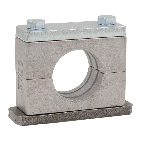 1-1/2" Pipe Clamp (1.90" I.D.) Heavy Series Aluminum Clamp Zinc-Plated Hardware