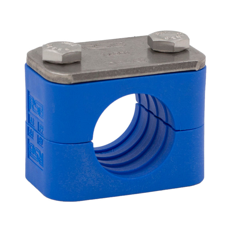 1/2" Tubing Clamp Blue Clamp Support Kit 304 Stainless Steel Hardware