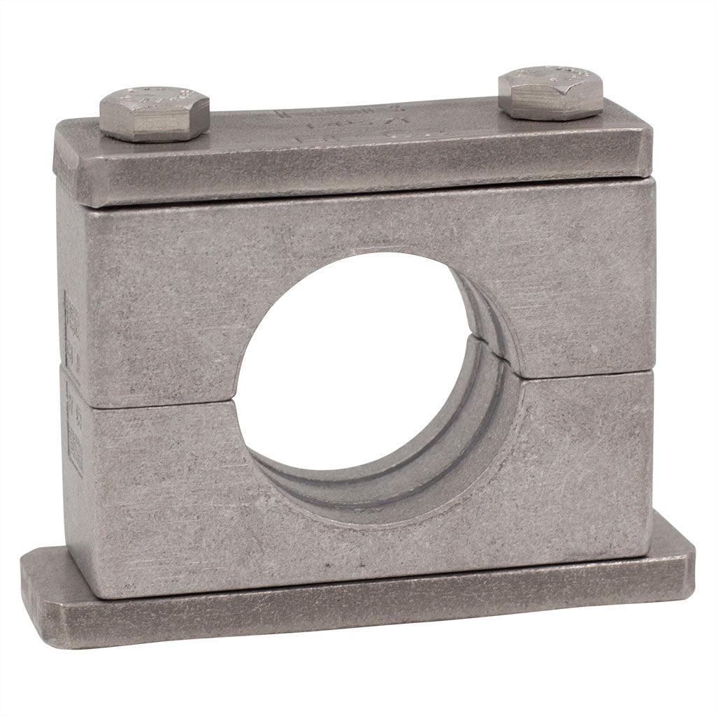5" Pipe Clamp (5.563" I.D.) Heavy Series Aluminum Clamp Carbon Steel Hardware